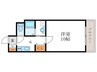 シャルレ桂坂 1Kの間取り