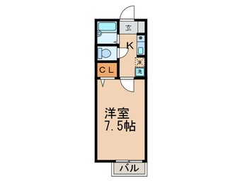 間取図 セジュ－ル竹田