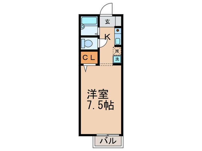 間取り図 セジュ－ル竹田