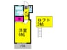 Ｍｓコ－ト稲田 1Kの間取り