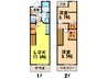 クレ－ル有瀬 2LDKの間取り