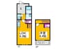 フジパレス光竹庵 1LDKの間取り