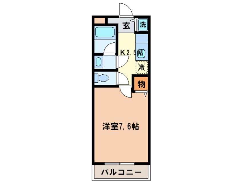 間取図 クロ－リスメゾンⅠ番館