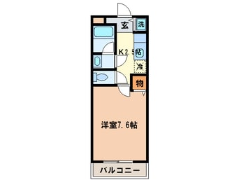 間取図 クロ－リスメゾンⅠ番館