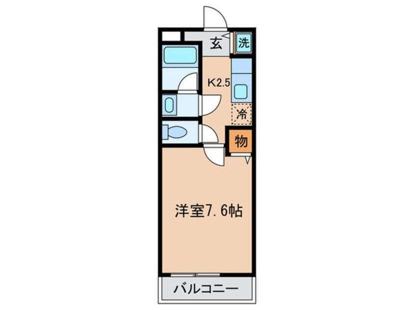 間取図 クロ－リスメゾンⅠ番館