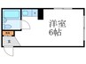 チェリーハイツ 1Rの間取り