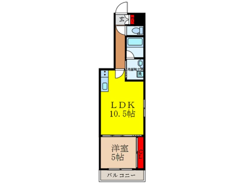 間取図 グランツ石橋