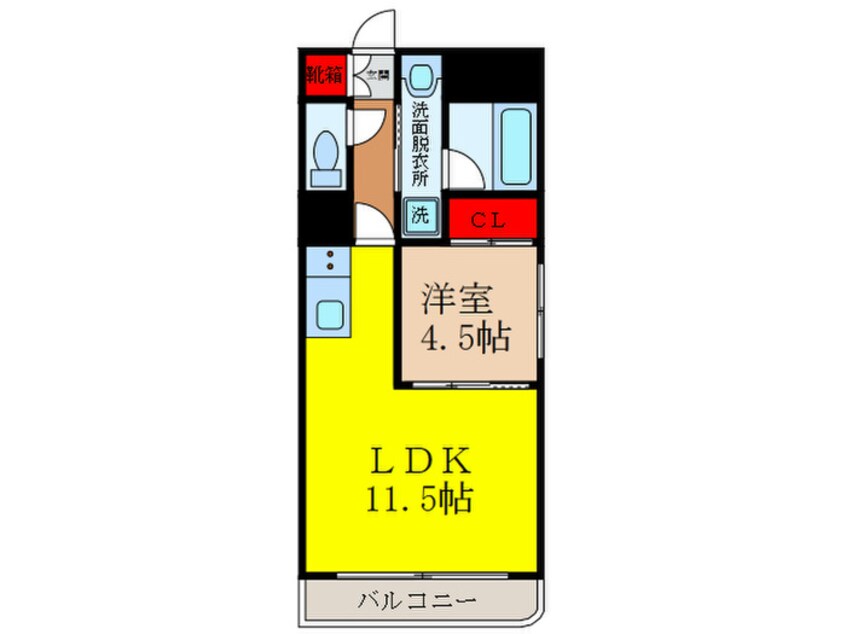 間取図 グランツ石橋