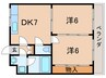 グランシャリオ 2DKの間取り