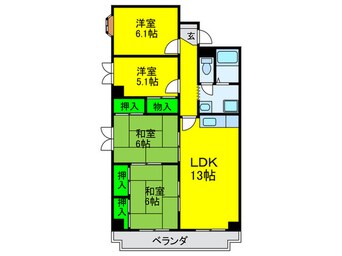 間取図 ライブリ－高石