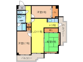 間取図 サンヴェ－ル