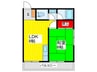 橋爪ビル 1LDKの間取り
