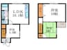 藪之内町戸建 3LDKの間取り