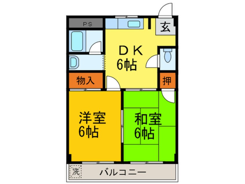 間取図 西町コーポ