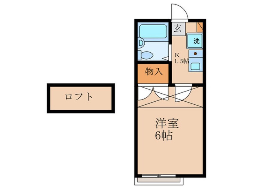 間取図 エンジェルコスモ稲葉荘Ⅱ