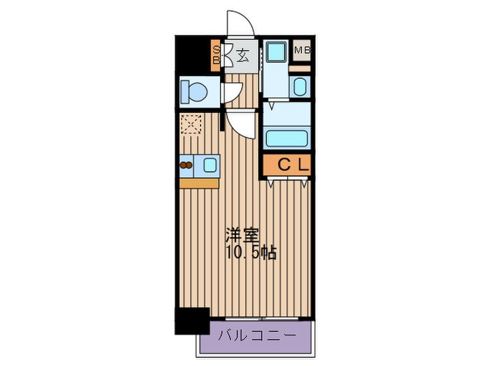 間取り図 プレサンス天満橋アンジェ(801)