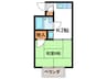カケイハイツ 1Kの間取り