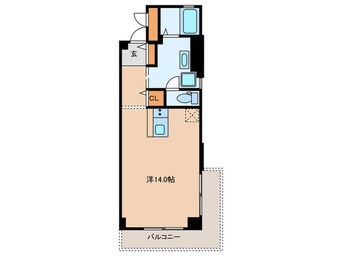 間取図 コーポ中津(508)