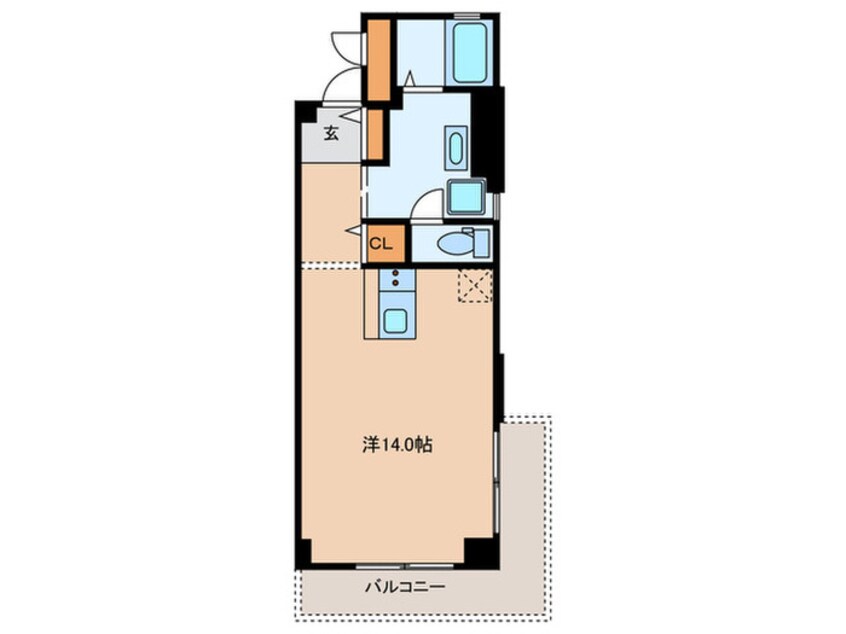 間取図 コーポ中津(508)