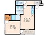 フジパレス西立花Ⅱ番館 1LDKの間取り