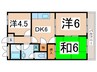 ロイヤルヴィラ壱番館 3DKの間取り