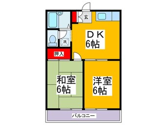 間取図 コスモシティ坂口