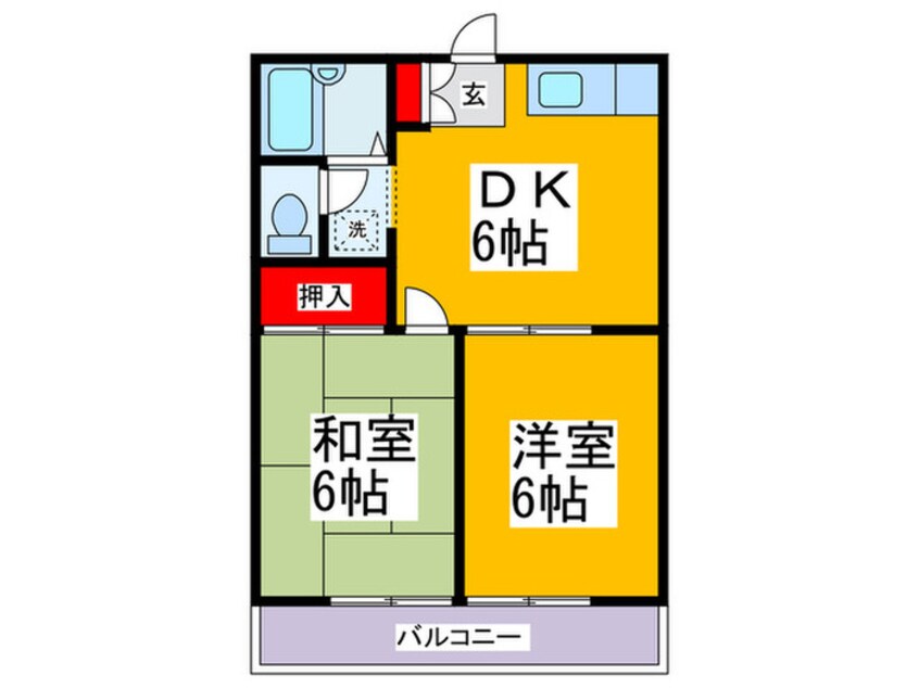 間取図 コスモシティ坂口