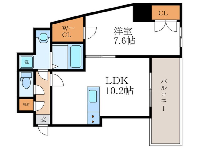 間取図 THEGARNET SUITERESIDENCE山科駅