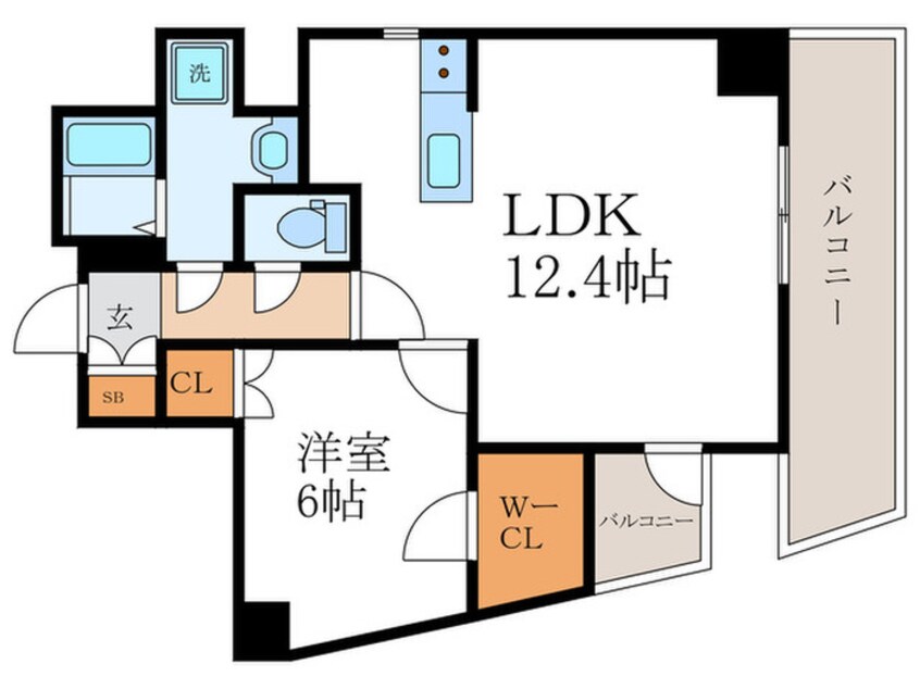 間取図 THEGARNET SUITERESIDENCE山科駅