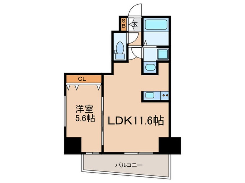 間取図 SDｸﾞﾗﾝﾂ新神戸ｽﾃｰｼｮﾝﾌﾛﾝﾄ