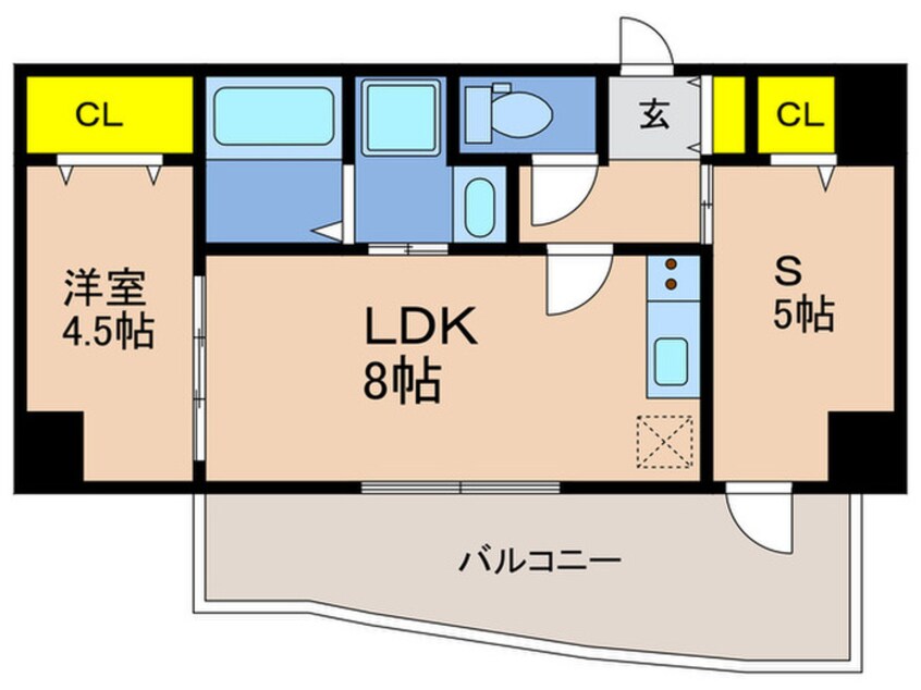 間取図 SDｸﾞﾗﾝﾂ新神戸ｽﾃｰｼｮﾝﾌﾛﾝﾄ