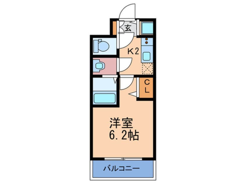 間取図 ｴｽﾘｰﾄﾞ梅田ｸﾞﾚｲｽ(413)