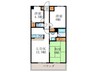 コスモ二条城東(504) 3LDKの間取り