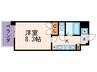 CASA VERDE高辻 1Kの間取り