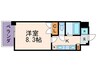 CASA VERDE高辻 1Kの間取り