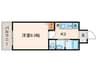 CASA VERDE高辻 1Kの間取り