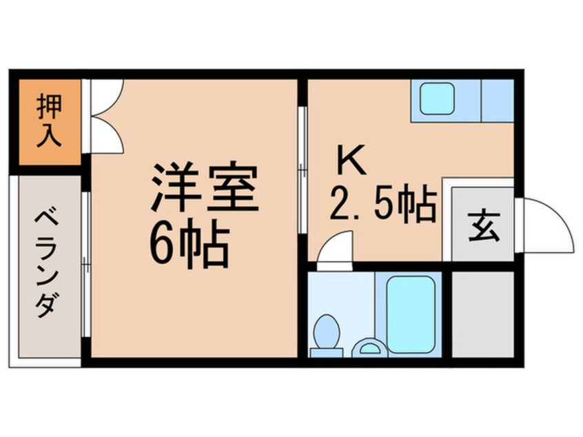 間取図 サンスリーハイツ豊新