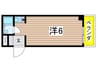 セレニティ立花弐番館 1Rの間取り