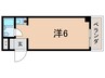 セレニティ立花弐番館 1Rの間取り