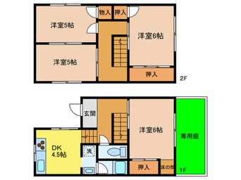 間取図 小戸２丁目テラスハウス