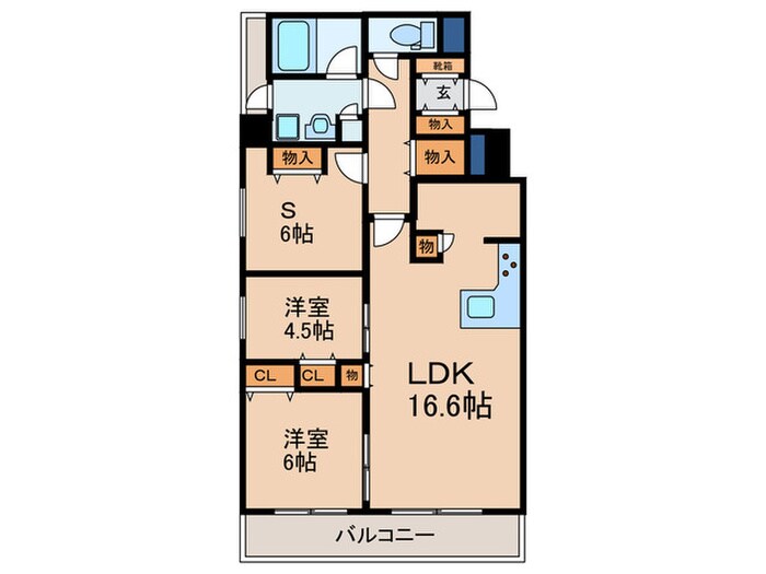 間取り図 ﾘｿｼｴ京都河原町ｴｸｽ（204）