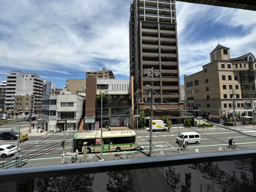 室内からの展望 カルム四天王寺