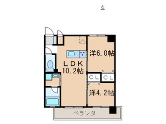 間取図 プリオーレ神戸大開通（802）