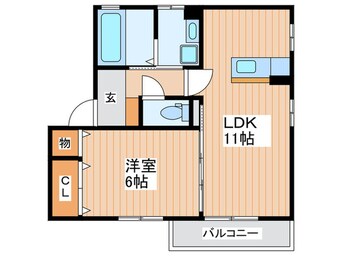 間取図 ラ・カ－サ古川