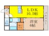 グラン   ロワ 1LDKの間取り