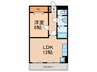 灘ロイヤルハイツ 1LDKの間取り