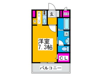 間取図 アクティブＭ．Ｍ