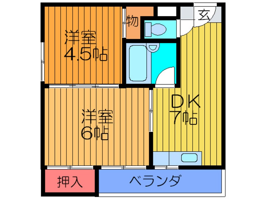 間取図 尾内ハイツ