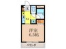 パインハウス 1Kの間取り