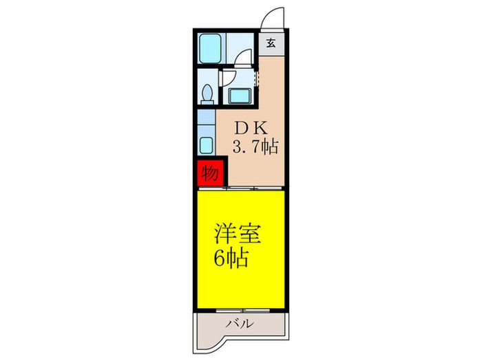 間取り図 ﾒｿﾞﾝ中井